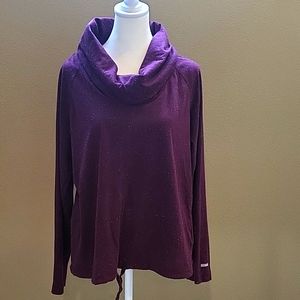 Columbia T-Shirt | Cowl Neck Long Sleeve | Size L